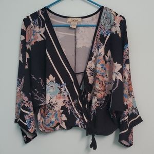 Floral Flying tomato top